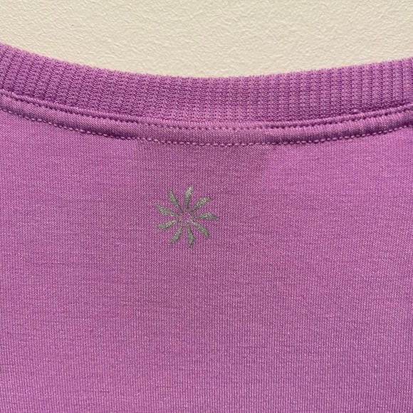Athleta Speedlight Seamless Ruched T-Shirt Purple Size Large NWOT - Picture 3 of 5